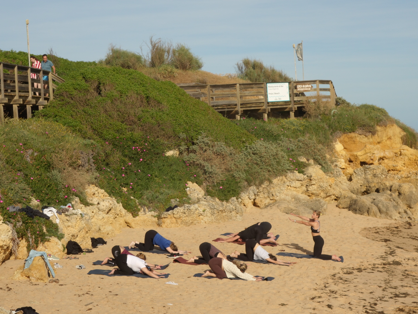 A group gathered for a wellness retreat